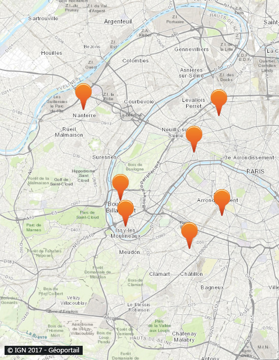 Hauts-de-Seine : Carte des Experts Cafards