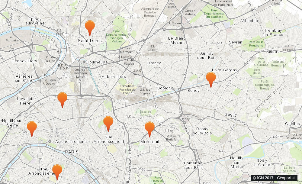 Seine-Saint-Denis : Carte des Experts Cafards